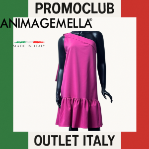 Рокля Anima Gemella, розова, 90% полиестер, размер 40, Италия